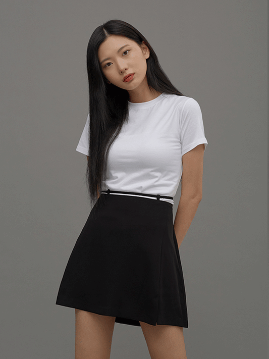 Essential Short Sleeve Cropped T Shirt CM13