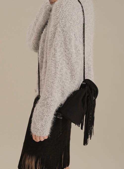 Tassel Detail Shoulder Bag