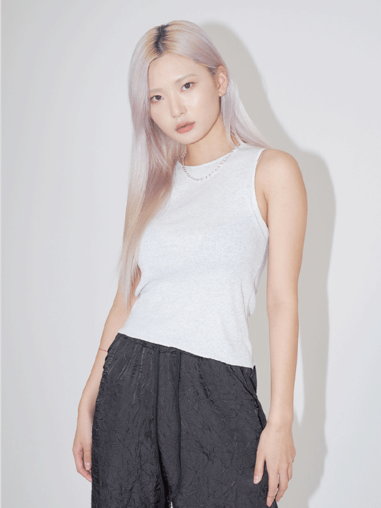 Ribbed Sleeveless Cami Top F23