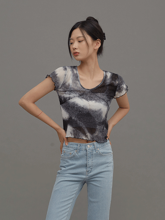Tie Dye Short Sleeve T Shirt CM6