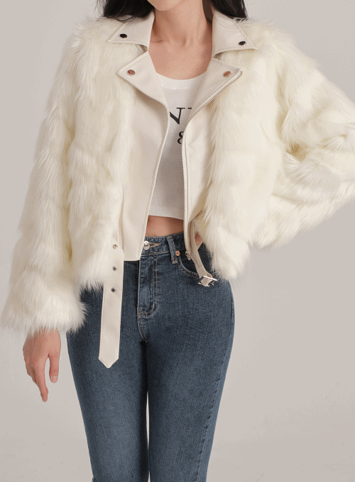 Faux Fur Cropped Jacket