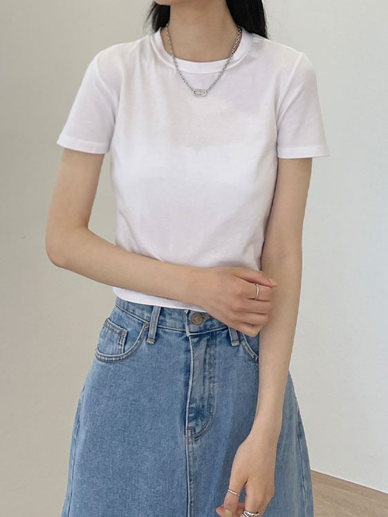 Essential Cropped T Shirt F26