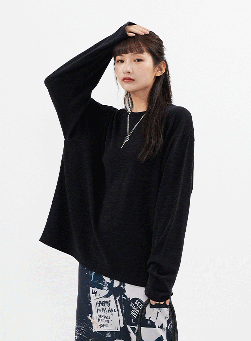 Relaxed Fit Long Sleeve T Shirt CM3