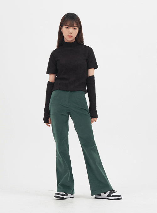 Velvet Bootcut Pants