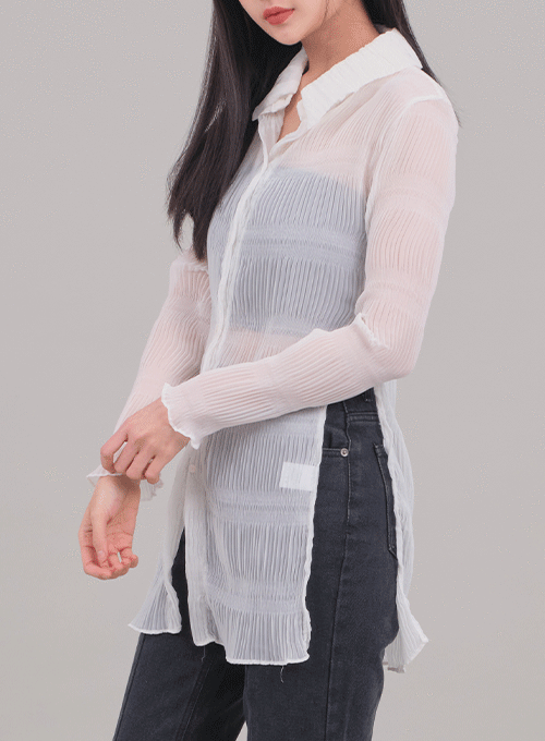 Sheer Maxi Shirt C2701