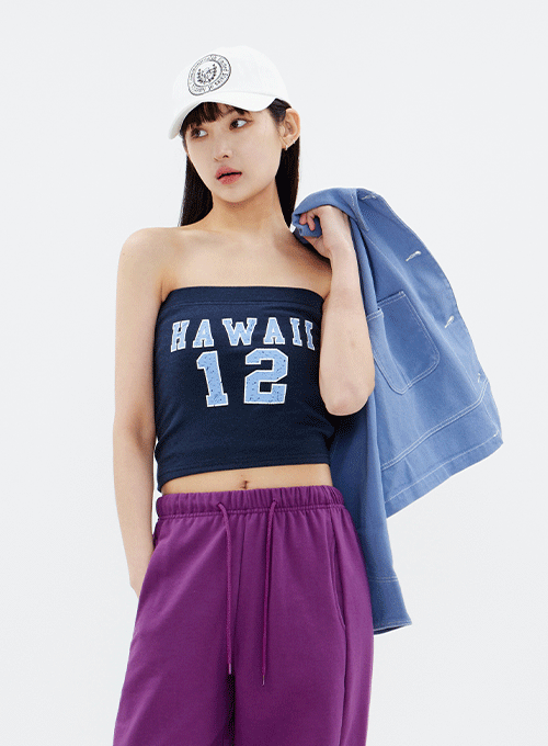 Tube Top with Graphic Print CM16