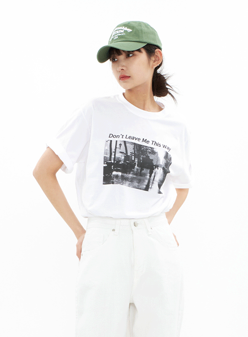 Printed Basic Short Sleeve T-shirt CA05